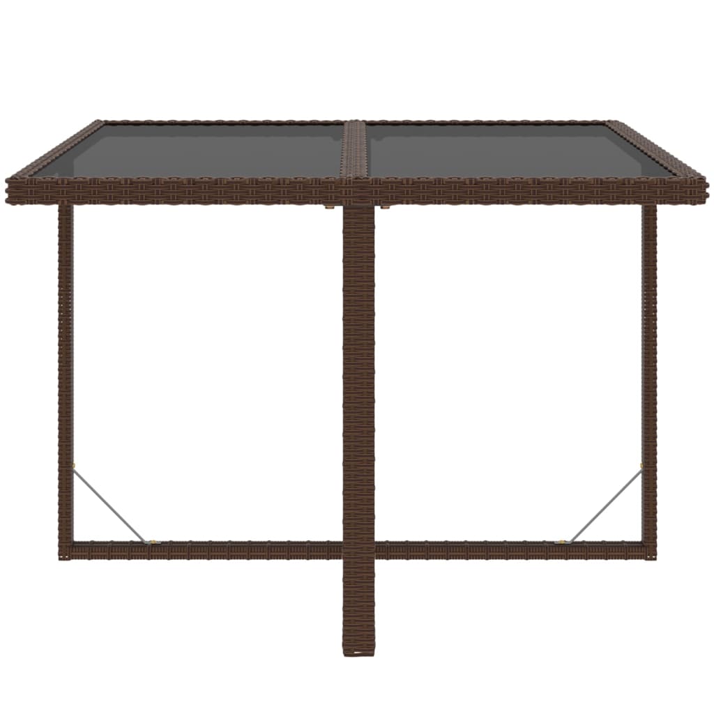 Set Divani da Giardino 9 pz con Cuscini in Polyrattan Marrone - homemem39