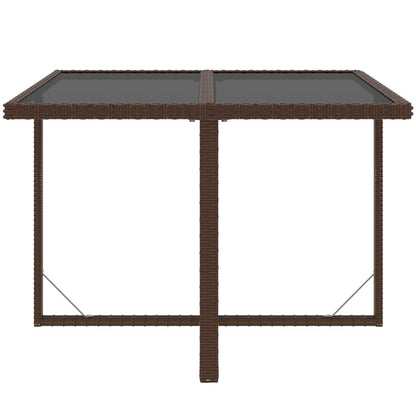 Set Divani da Giardino 9 pz con Cuscini in Polyrattan Marrone - homemem39