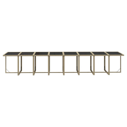 Set da Pranzo da Giardino 17 pz con Cuscini Beige in Polyrattan | homemem39