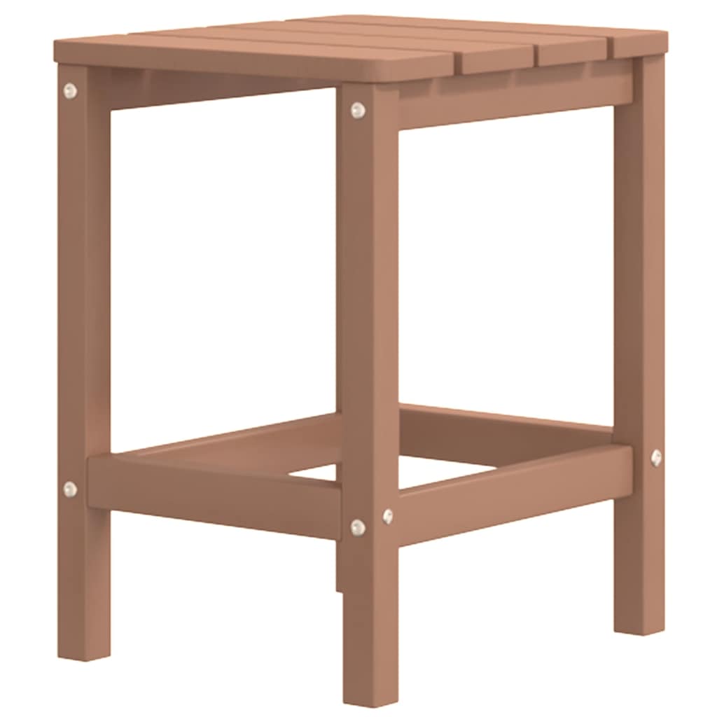 Sedia da Giardino con Tavolo Adirondack in HDPE Marrone | homemem39