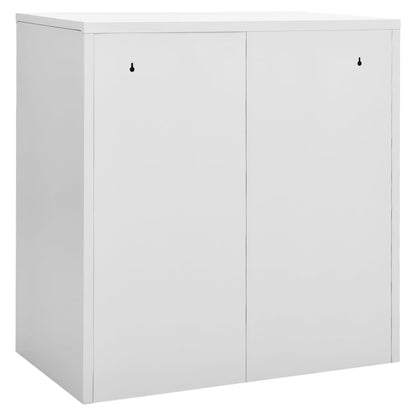Armadietti e Chiavi 2pz Grigio Chiaro Blu 90x45x92,5cm Acciaio | homemem39