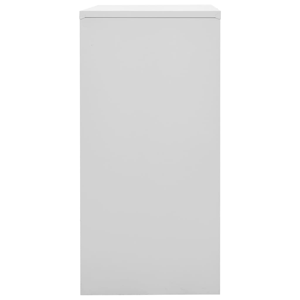 Armadietti e Chiavi 2pz Grigio Chiaro Blu 90x45x92,5cm Acciaio
