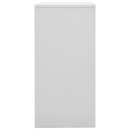 Armadietti e Chiavi 2pz Grigio Chiaro Blu 90x45x92,5cm Acciaio