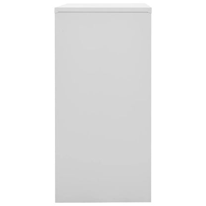 Armadietti Chiavi 2pz Grigio Chiaro Rosso 90x45x92,5cm Acciaio