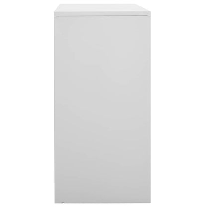 Armadietti con Chiave 5 pz Grigio Chiaro 90x45x92,5 cm Acciaio