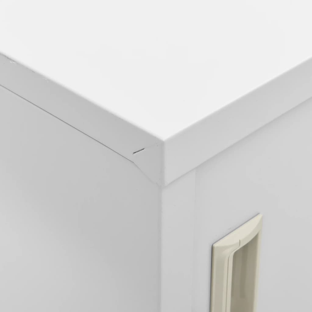 Armadietti con Chiave 5 pz Grigio Chiaro 90x45x92,5 cm Acciaio