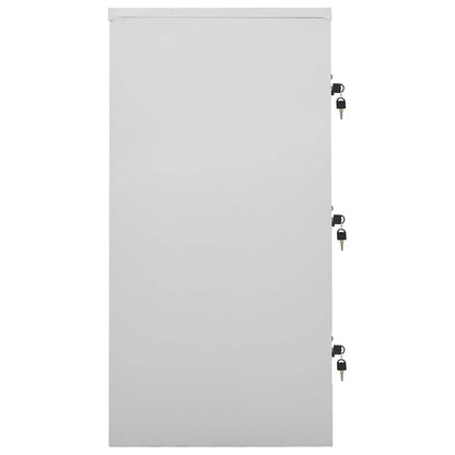 Armadietti e Chiavi 5pz Grigio Chiaro Blu 90x45x92,5cm Acciaio