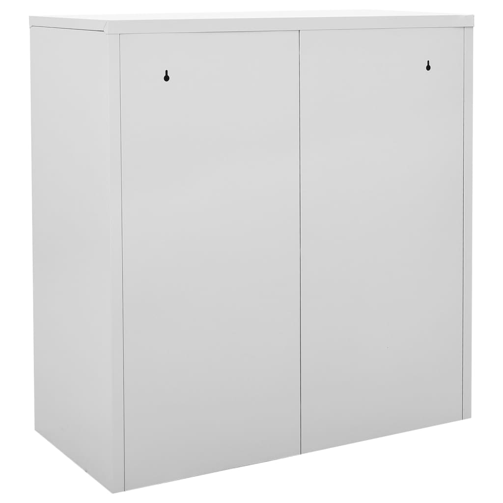 Armadietti Chiavi 5pz Grigio Chiaro Verde 90x45x92,5cm Acciaio | homemem39