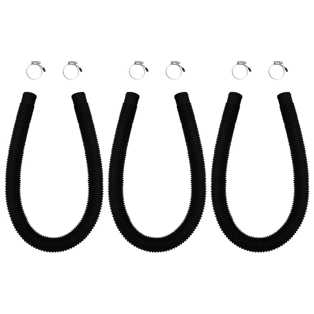 Pannelli Solari Termici Curvi per Piscina 3 pz 72,5x46 cm