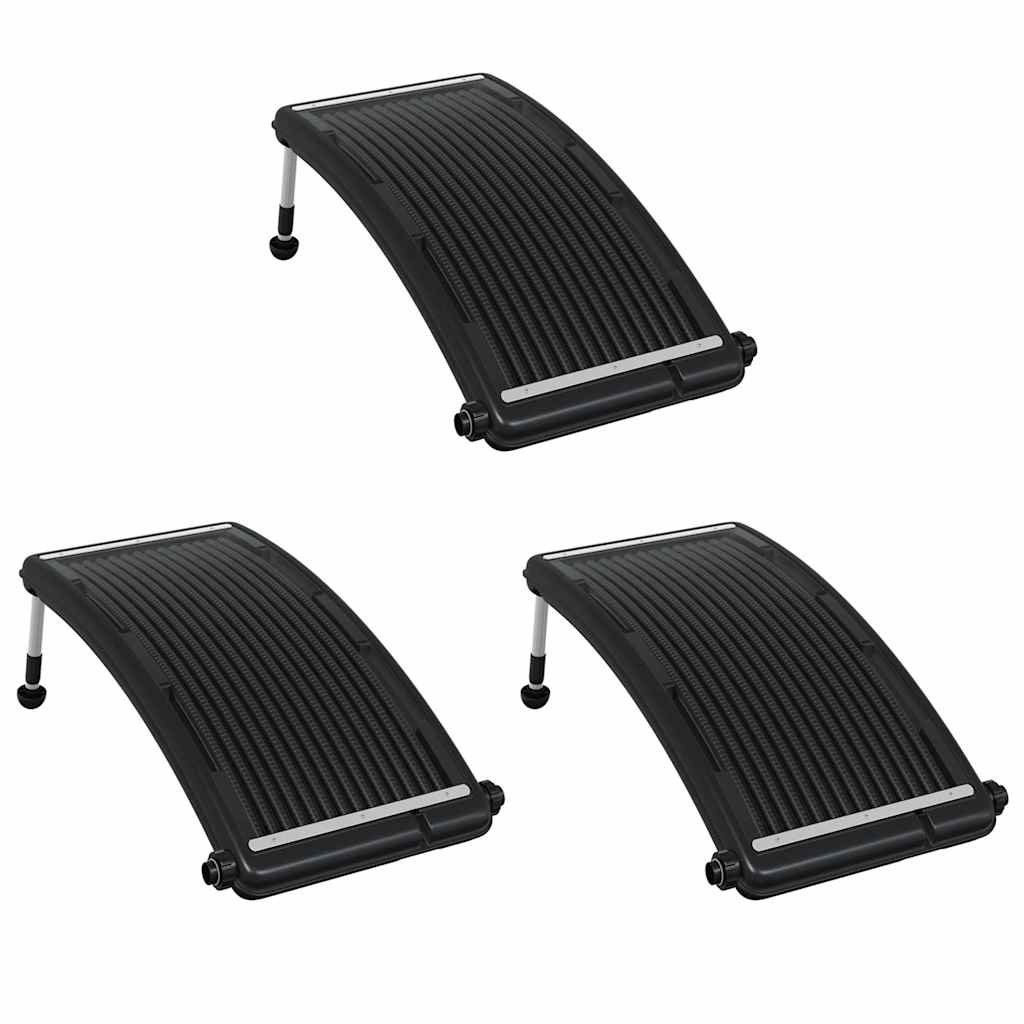 Pannelli Solari Termici Curvi per Piscina 3 pz 110x65 cm