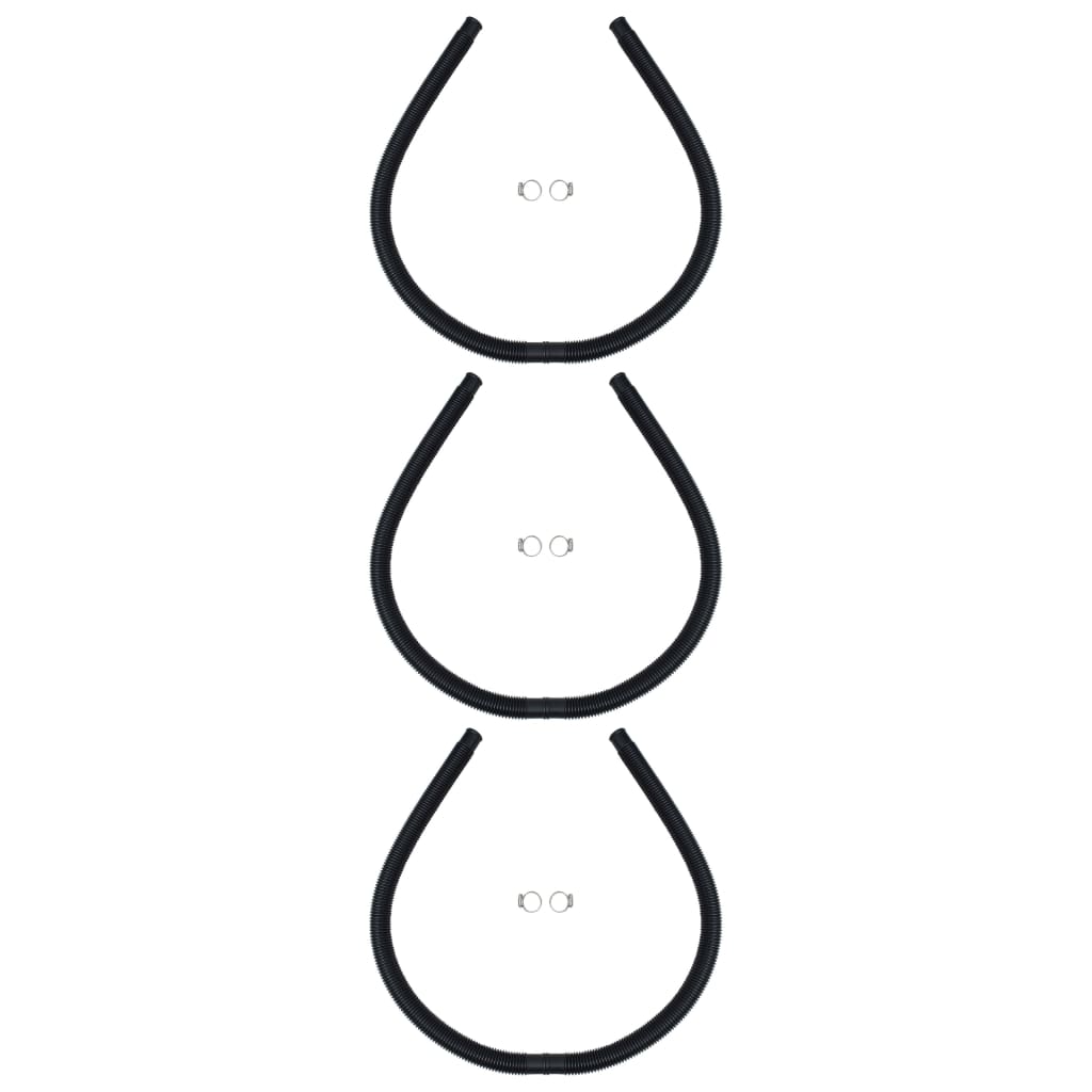 Pannelli Solari Termici Curvi per Piscina 3 pz 110x65 cm - homemem39