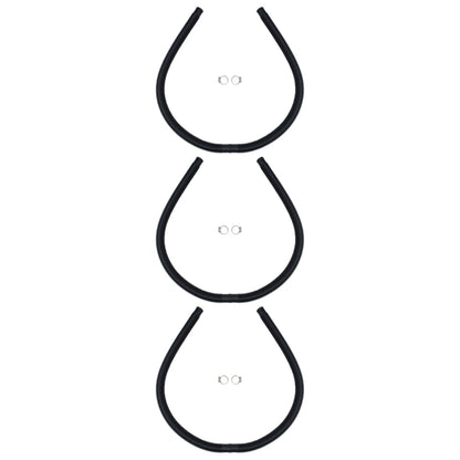 Pannelli Solari Termici Curvi per Piscina 3 pz 110x65 cm - homemem39