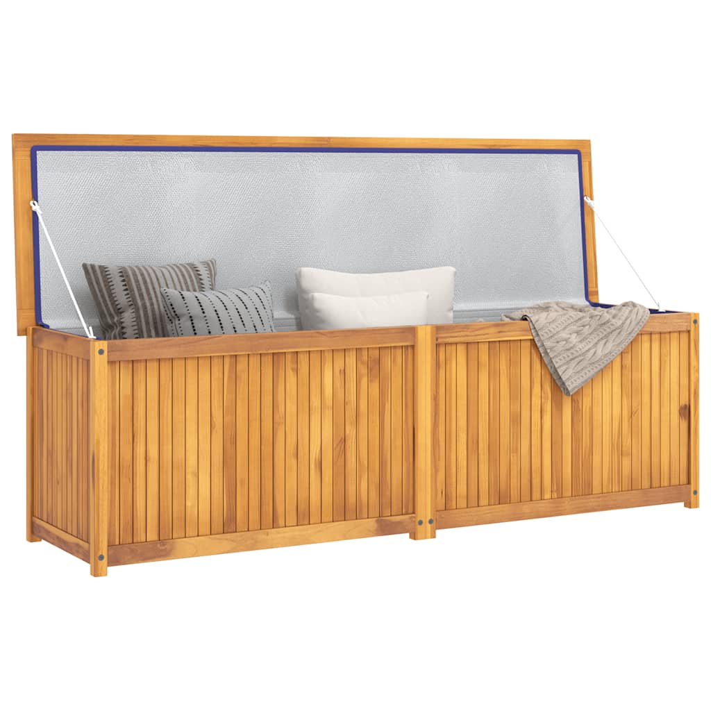 Cassa da Giardino 175x50x55 cm in Legno Massello di Teak - homemem39