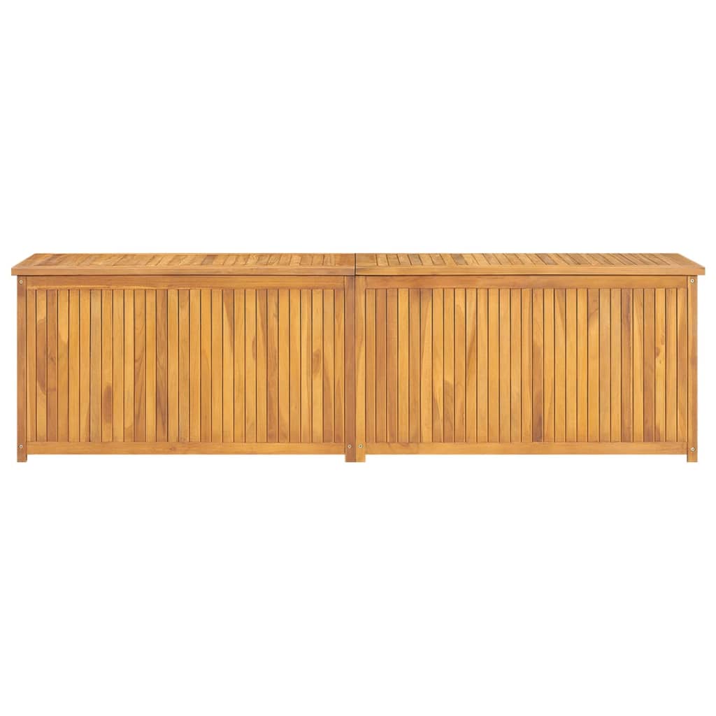 Cassa da Giardino 200x50x55 cm in Legno Massello di Teak - homemem39