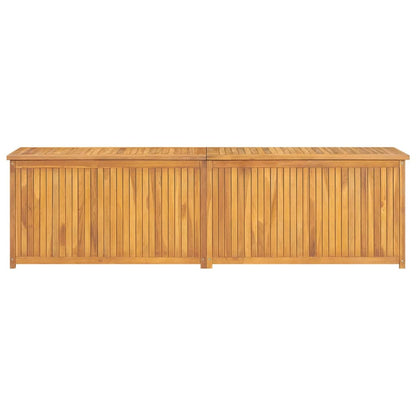 Cassa da Giardino 200x50x55 cm in Legno Massello di Teak - homemem39