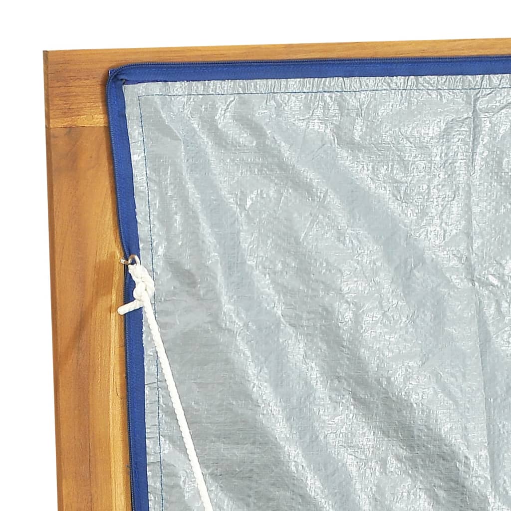 Cassa da Giardino 200x50x55 cm in Legno Massello di Teak - homemem39