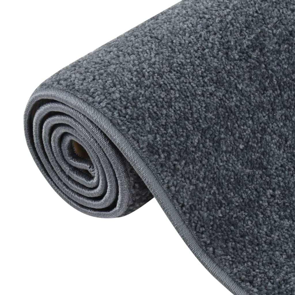 Tappeto a Pelo Corto 160x230 cm Antracite | homemem39