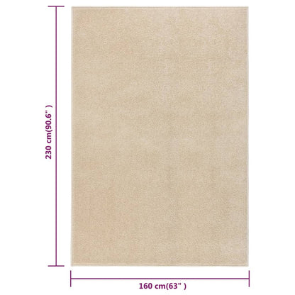Tappeto a Pelo Corto 160x230 cm Beige - homemem39