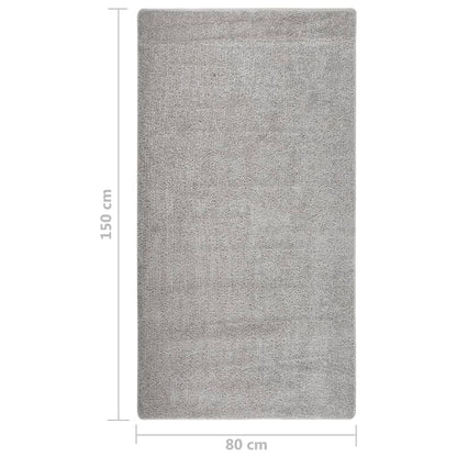 Tappeto Shaggy Grigio Chiaro 80x150 cm Antiscivolo - homemem39