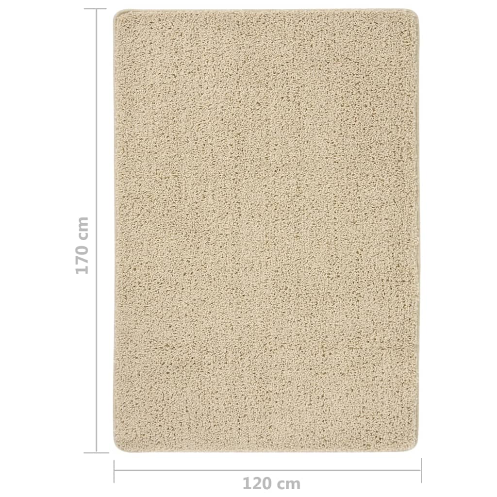 Tappeto Shaggy Crema 120x170 cm Antiscivolo - homemem39