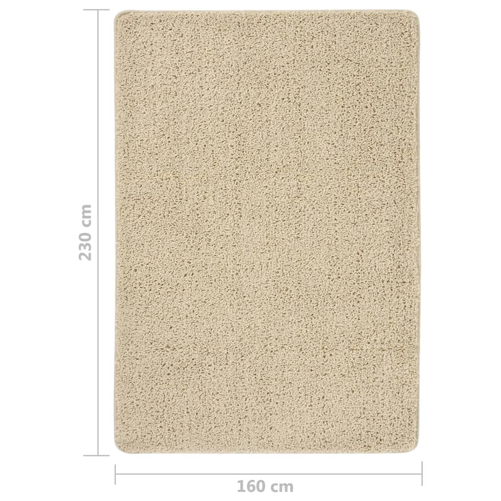 Tappeto Shaggy Crema 160x230 cm Antiscivolo - homemem39