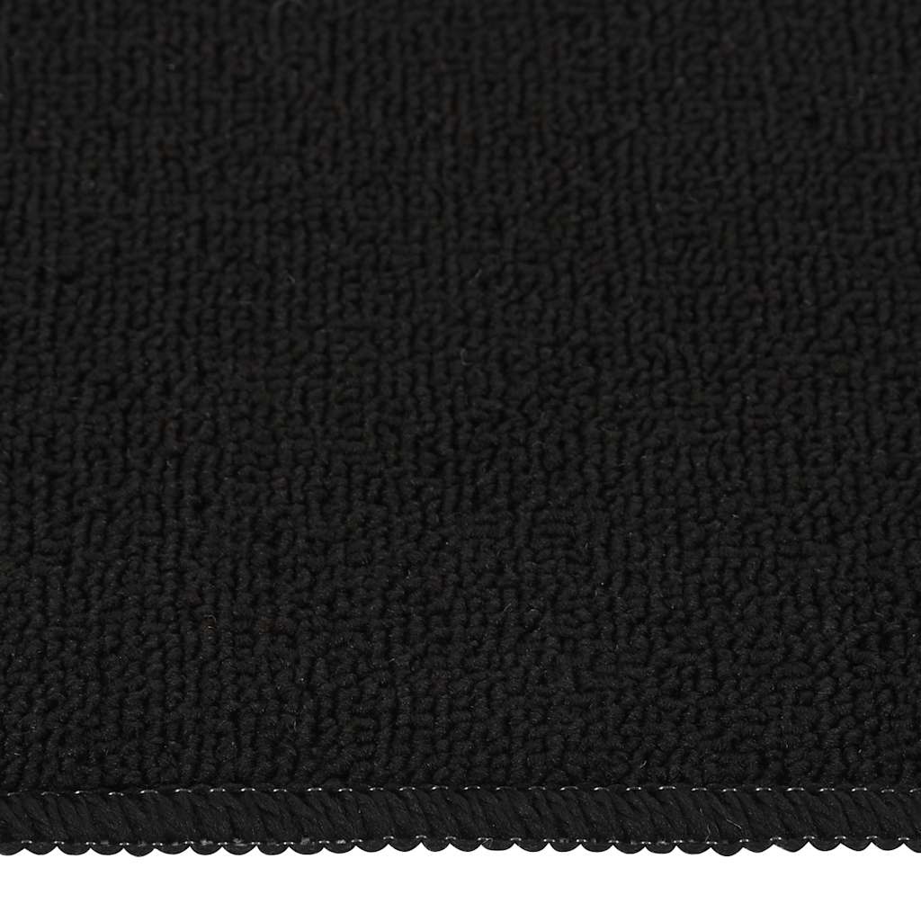 Tappetini per Scale 15 pz 60x25cm Neri Antiscivolo Rettangolari | homemem39