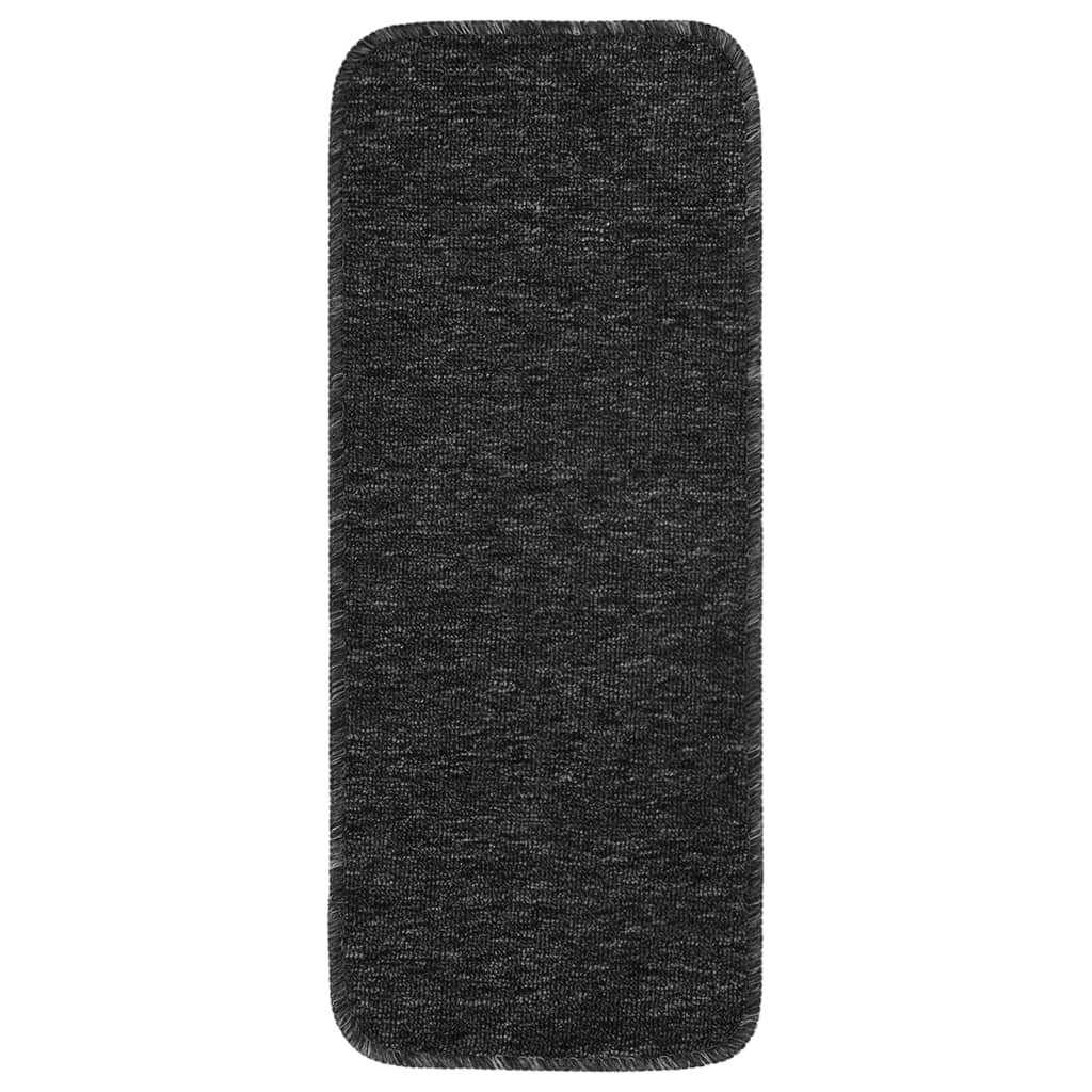 Tappetini per Scale 15 pz 60x25 cm Antracite Rettangolari | homemem39