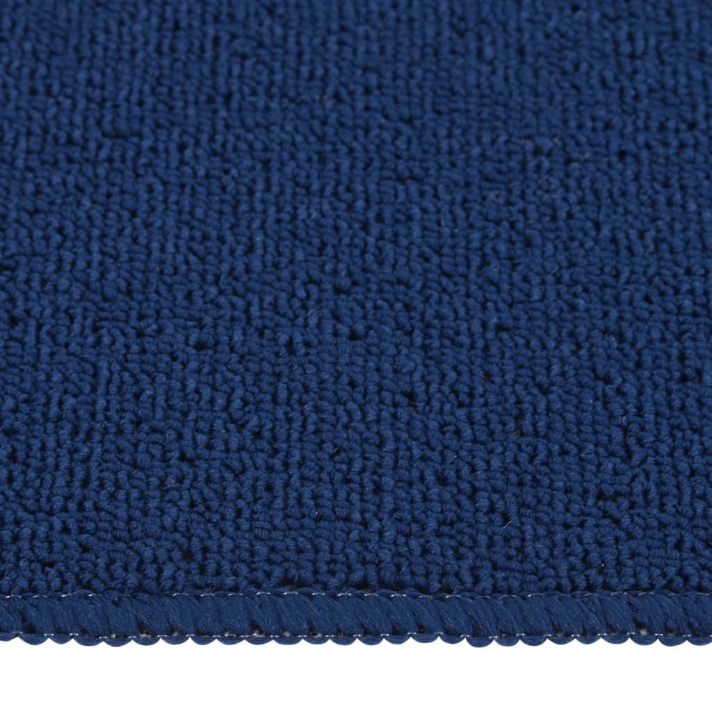 Tappetini per Scale 15 pz 75x20 cm Blu Antiscivolo Rettangolari | homemem39