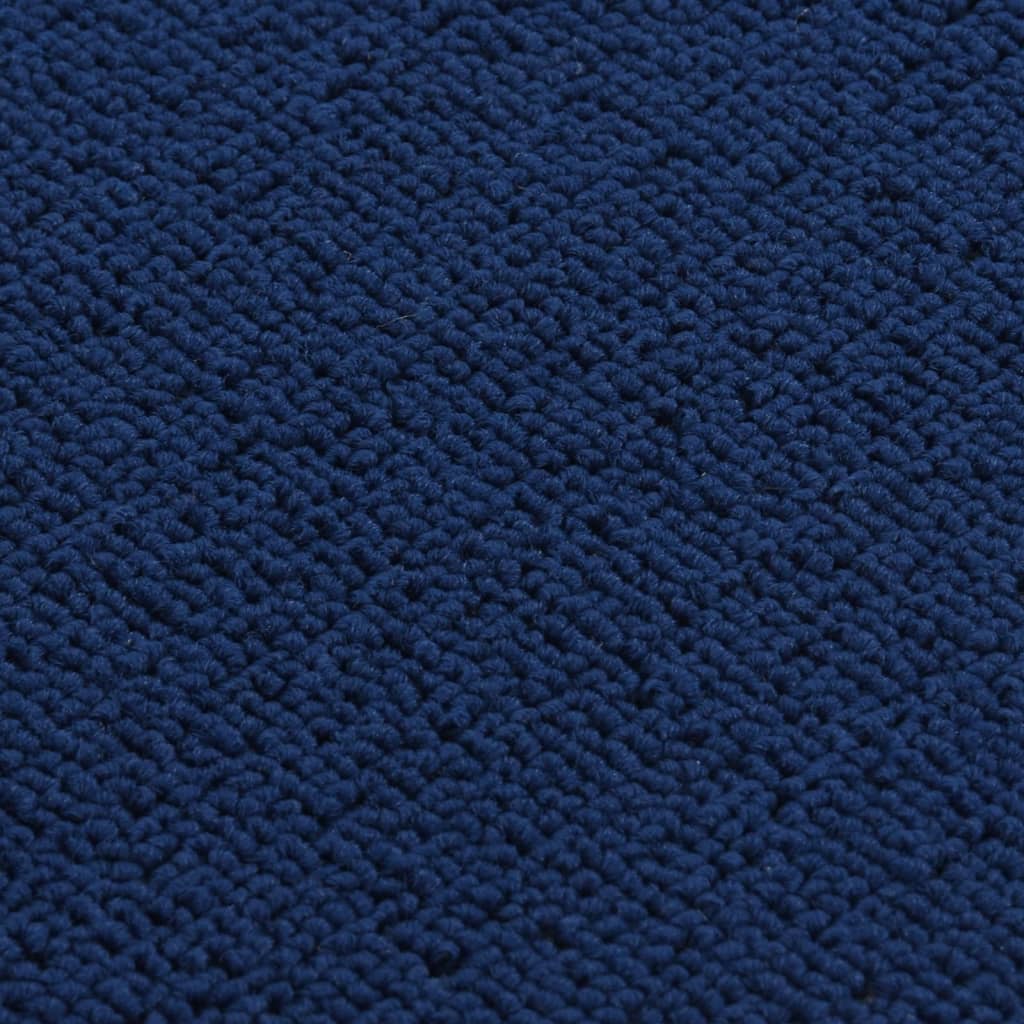 Tappetini per Scale 15 pz 75x20 cm Blu Antiscivolo Rettangolari | homemem39