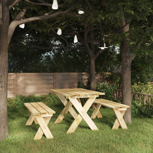 Panca da Giardino 110 cm in Legno di Pino Impregnato | homemem39