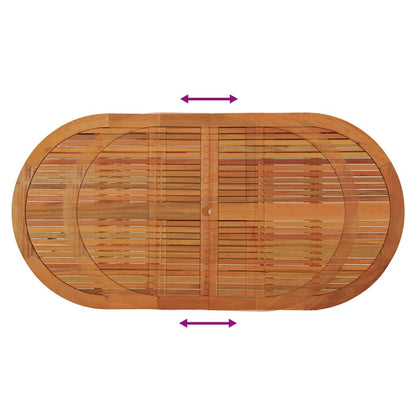 Tavolo da Giardino 200x100x75 cm in Legno Massello di Eucalipto - homemem39