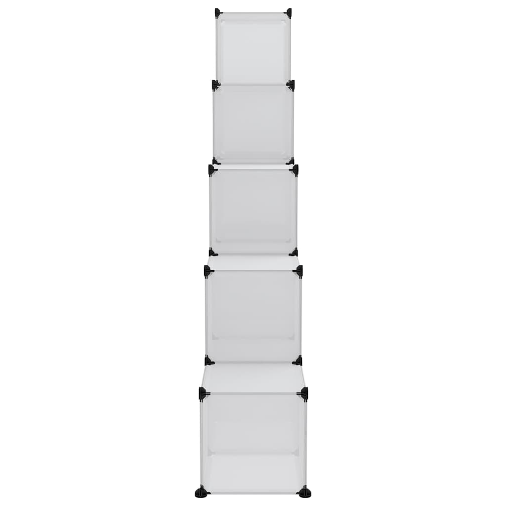 Organizzatore Portaoggetti con 15 Cubi e Ante Trasparenti in PP - homemem39