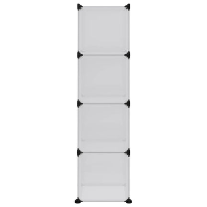 Organizzatore Portaoggetti con 12 Cubi e Ante Trasparenti in PP - homemem39