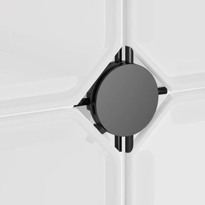 Organizzatore Portaoggetti con 12 Cubi e Ante Trasparenti in PP - homemem39