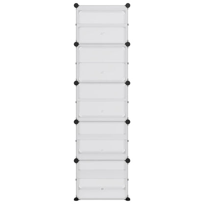 Scarpiera Trasparente 44x31,5x153,5 cm in PP - homemem39