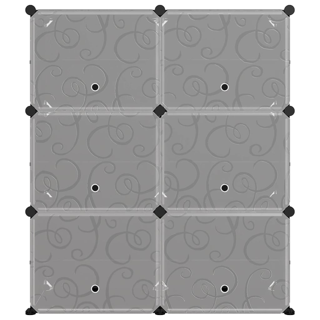 Scarpiera Nera 84,5x31x93,5 cm in PP - homemem39