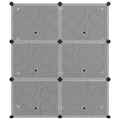 Scarpiera Nera 84,5x31x93,5 cm in PP - homemem39