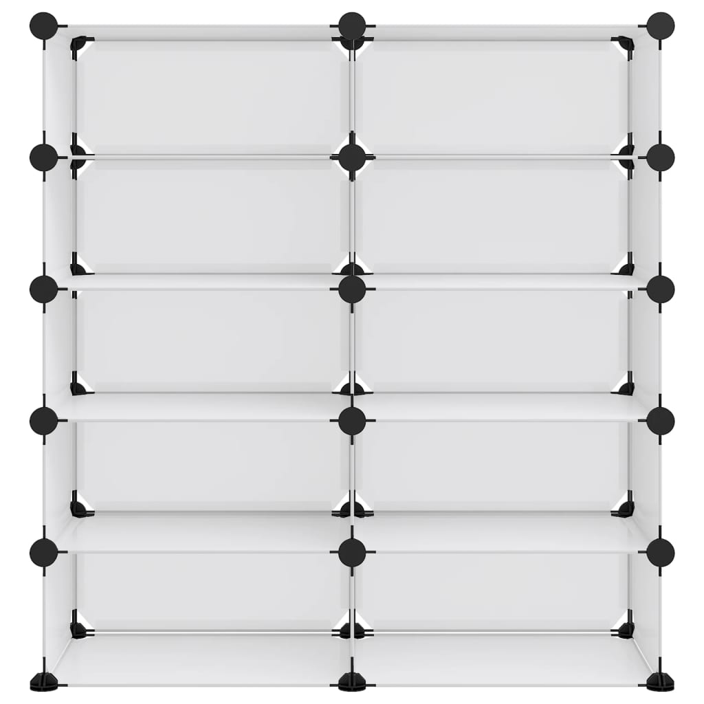 Scarpiera Trasparente 84x32x88,5 cm in PP - homemem39