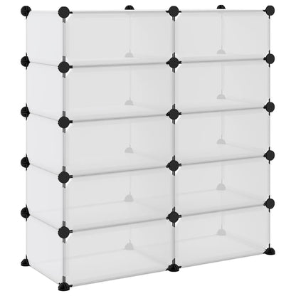 Scarpiera Trasparente 84x32x88,5 cm in PP - homemem39