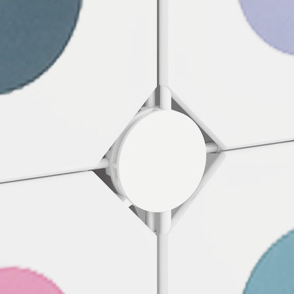 Scaffale Portaoggetti per Bambini con 15 Cubi Bianchi in PP - homemem39