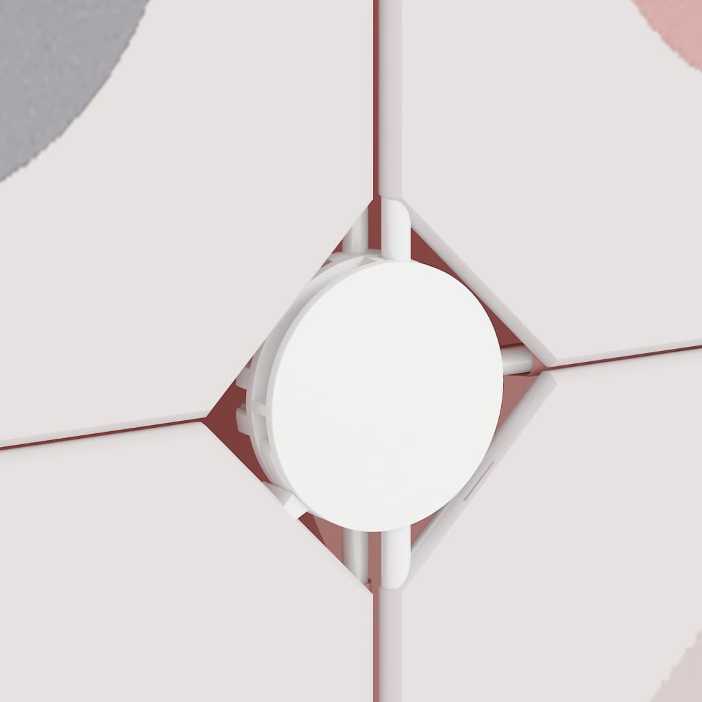 Scaffale Portaoggetti per Bambini con 6 Cubi Rosa in PP - homemem39