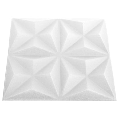 Pannelli Murali 3D 48 pz 50x50 cm Bianchi Origami 12 m² - homemem39