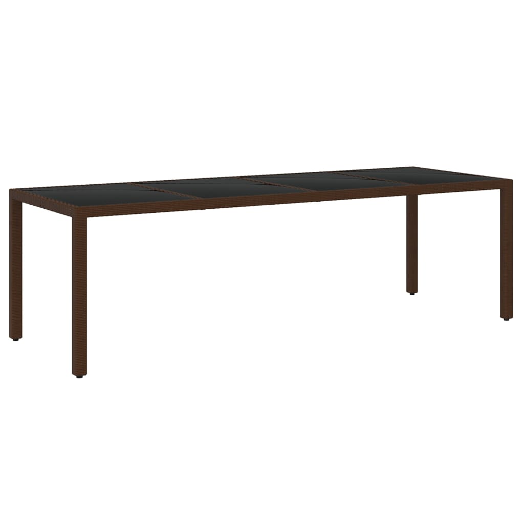 Set da Pranzo da Giardino 11 pz in Polyrattan Marrone - homemem39