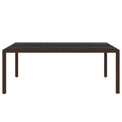 Set da Pranzo da Giardino 11 pz in Polyrattan Marrone - homemem39