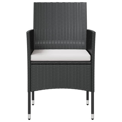 Set Divani da Giardino 8 pz con Cuscini in Polyrattan Nero - homemem39