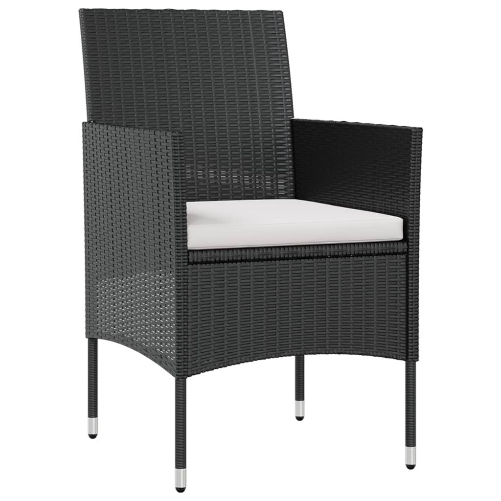 Set Divani da Giardino 16 pz con Cuscini in Polyrattan Nero - homemem39