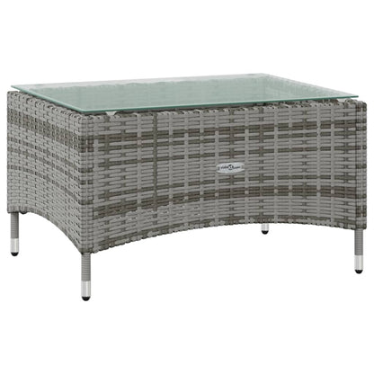 Set Divani da Giardino 8 pz con Cuscini in Polyrattan Grigio - homemem39