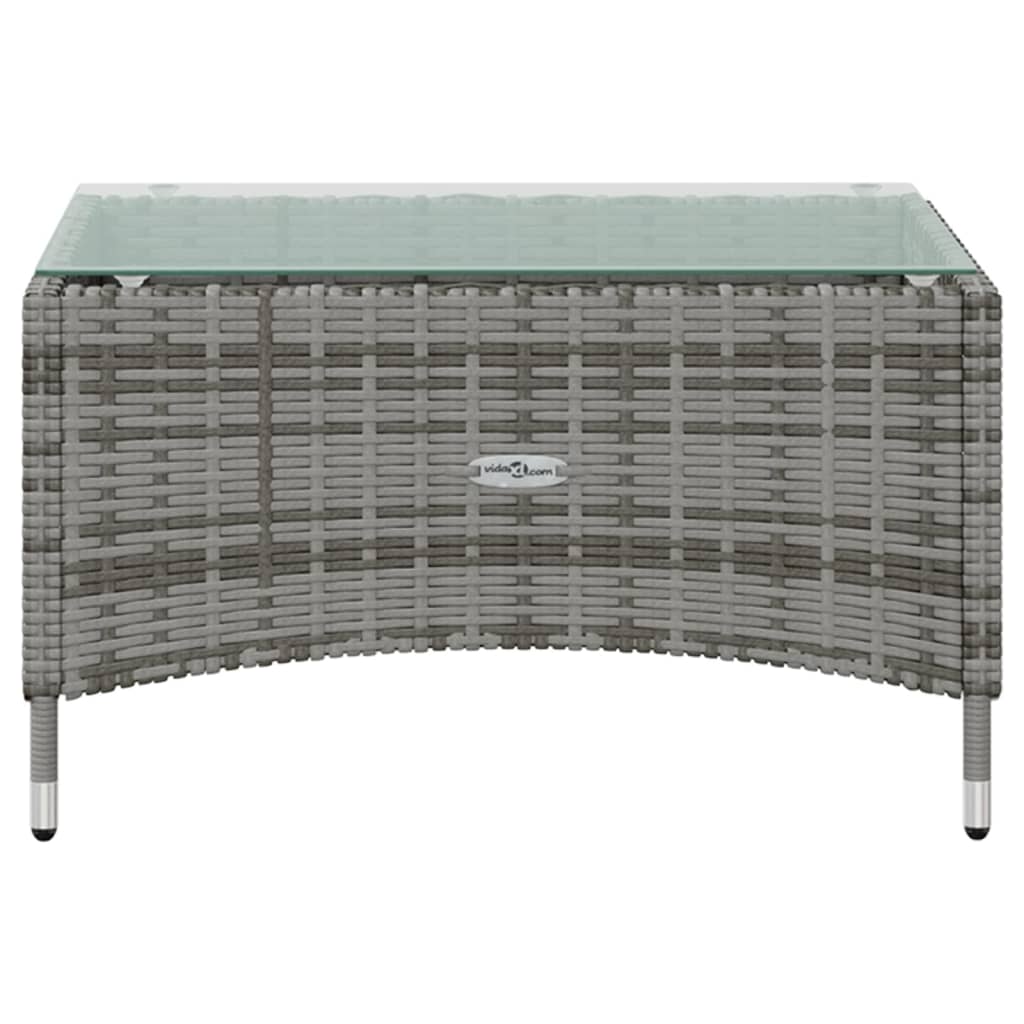 Set Divani da Giardino 8 pz con Cuscini in Polyrattan Grigio - homemem39