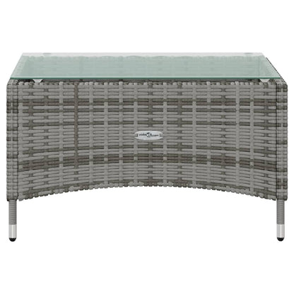 Set Divani da Giardino 8 pz con Cuscini in Polyrattan Grigio - homemem39