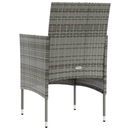 Set Divani da Giardino 16 pz con Cuscini in Polyrattan Grigio - homemem39